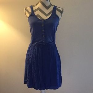 Splendid T-shirt Tank Top Dress Royal Blue